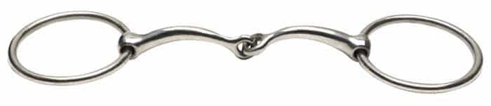 Curved Mouth Snaffle Bit