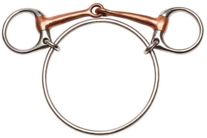 Dexter Snaffle- Ring Bit - Copper Mouth