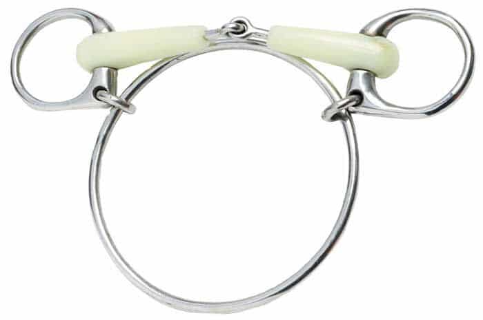 Dexter Snaffle- Ring Bit White Mouth